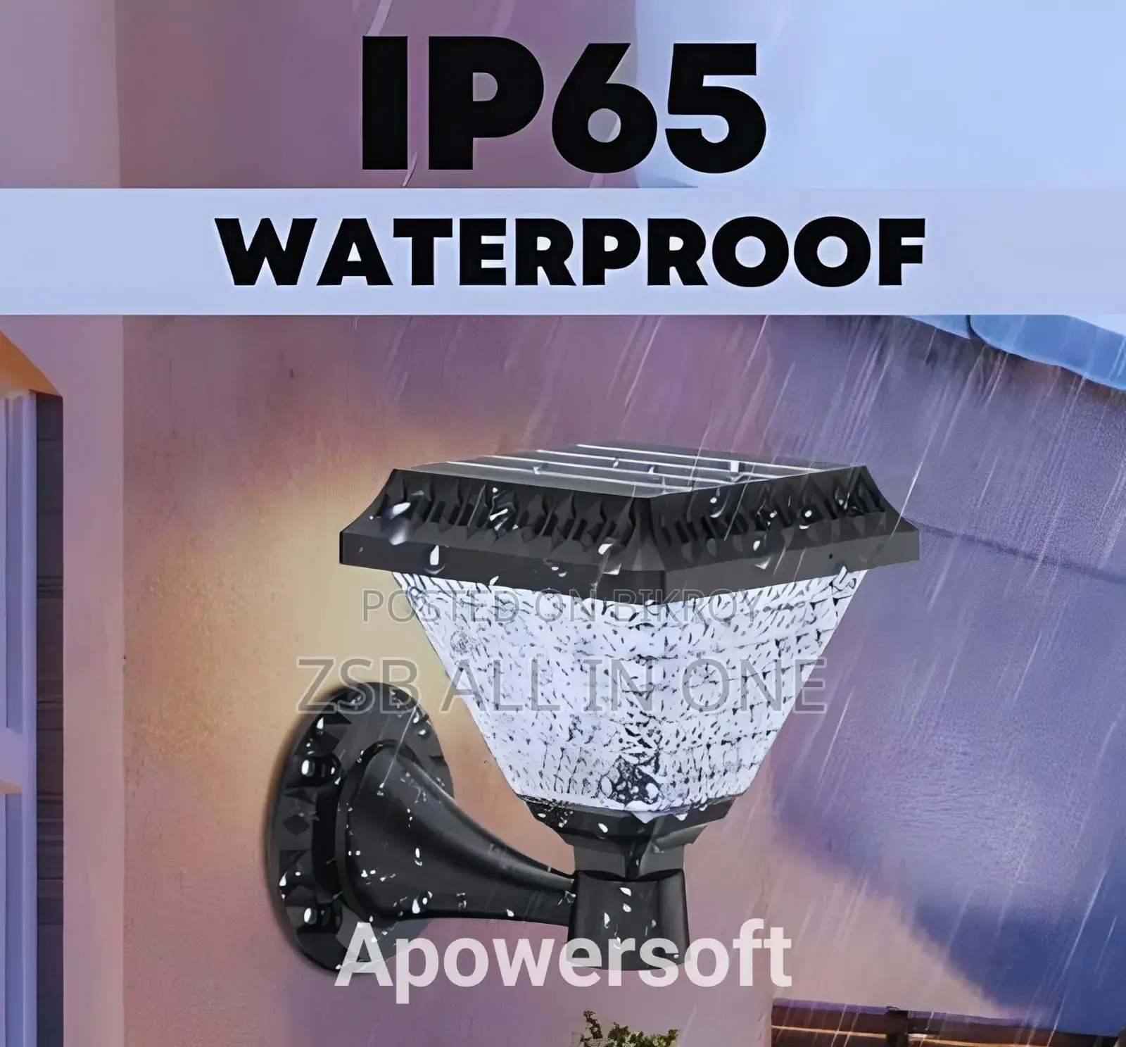 আউটডোর পিলার লাইট সোলার চার্জিং IP65 ওয়াটারপ্রুফ
