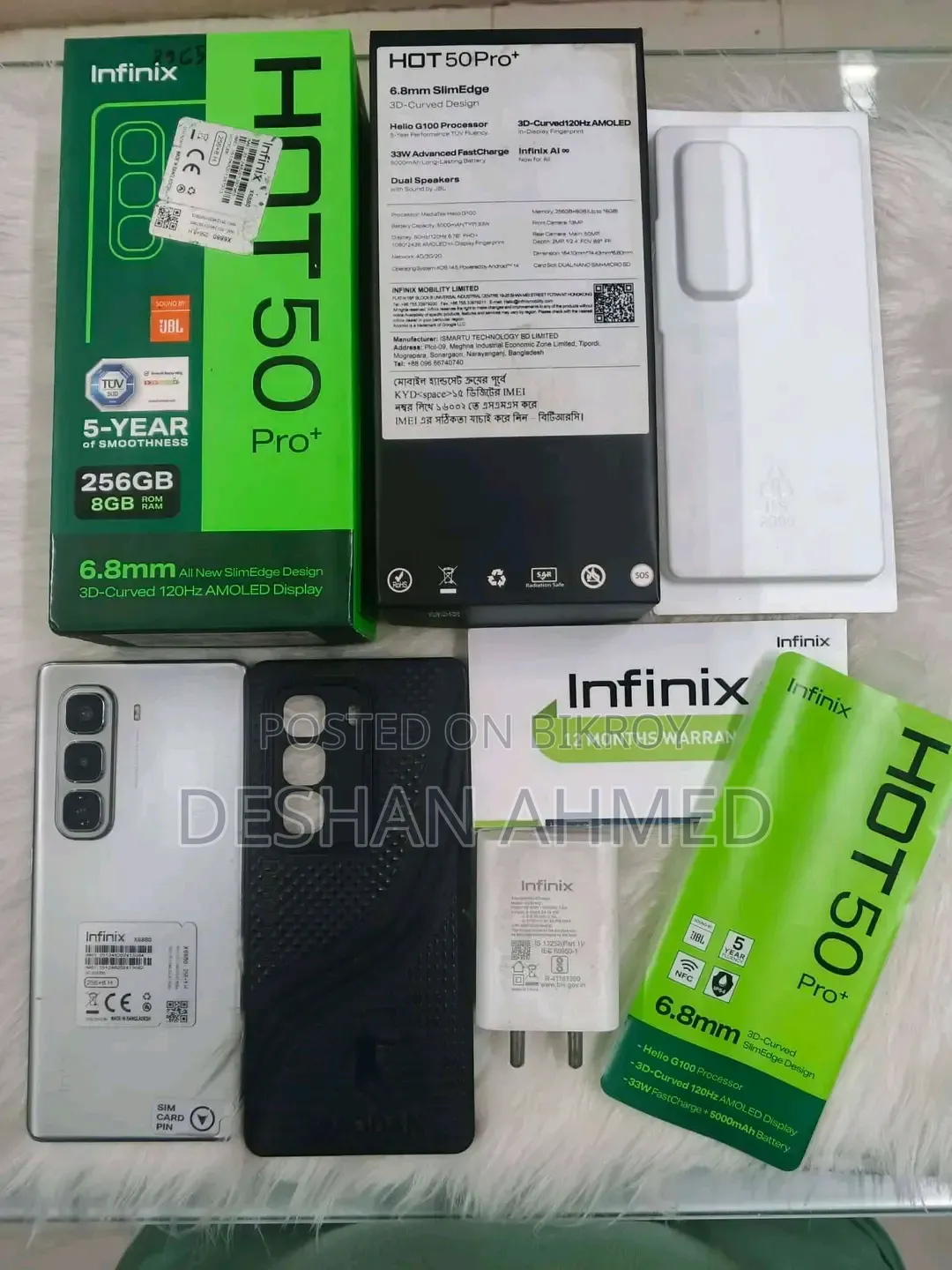 Infinix Hot 50 Pro+ 4G 256 GB Silver