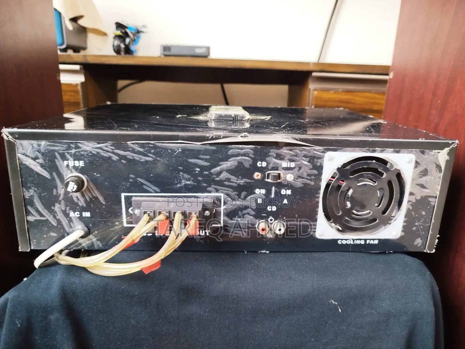 Stereo Power Amplifier With 2 Speakers Set (Full Music System)