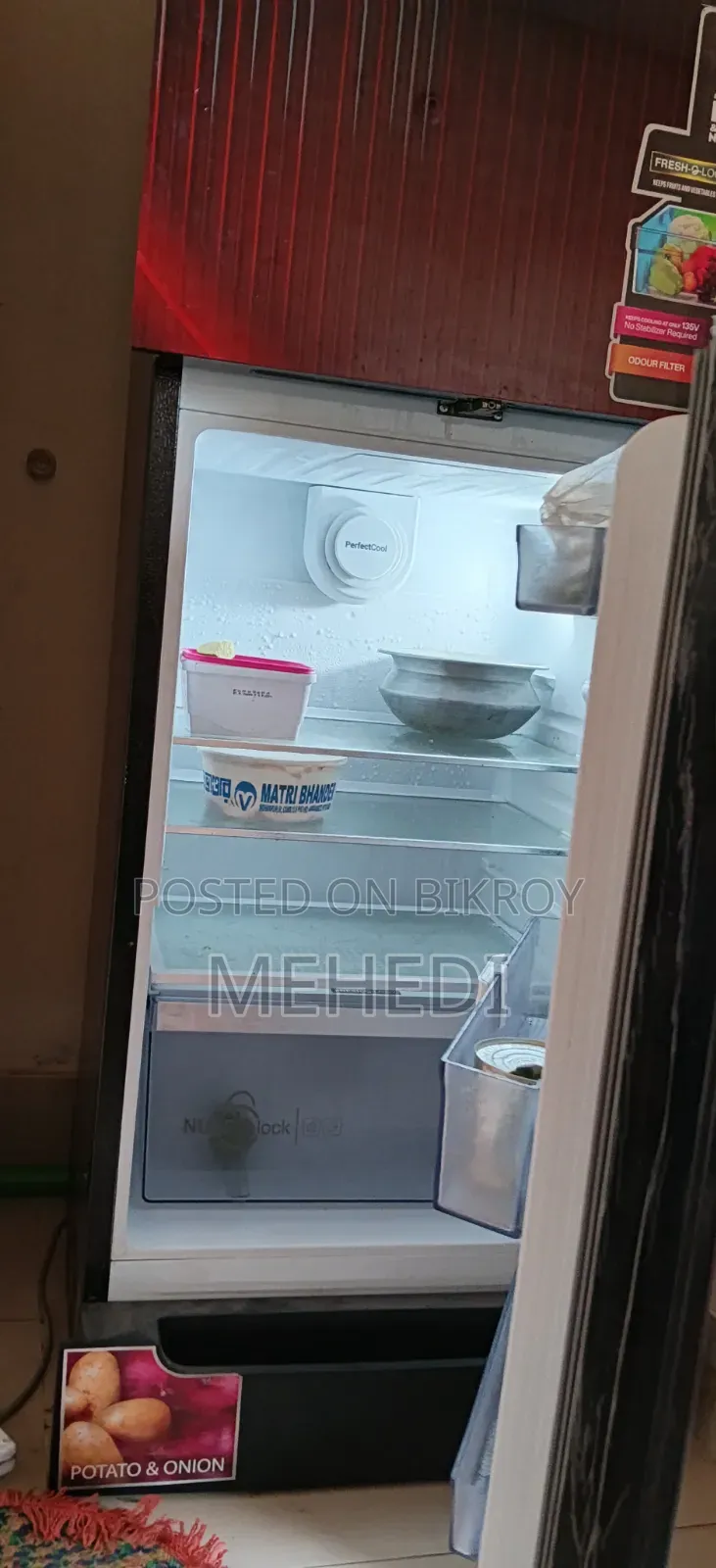 Top Mount Refrigerator | 252 L | Red