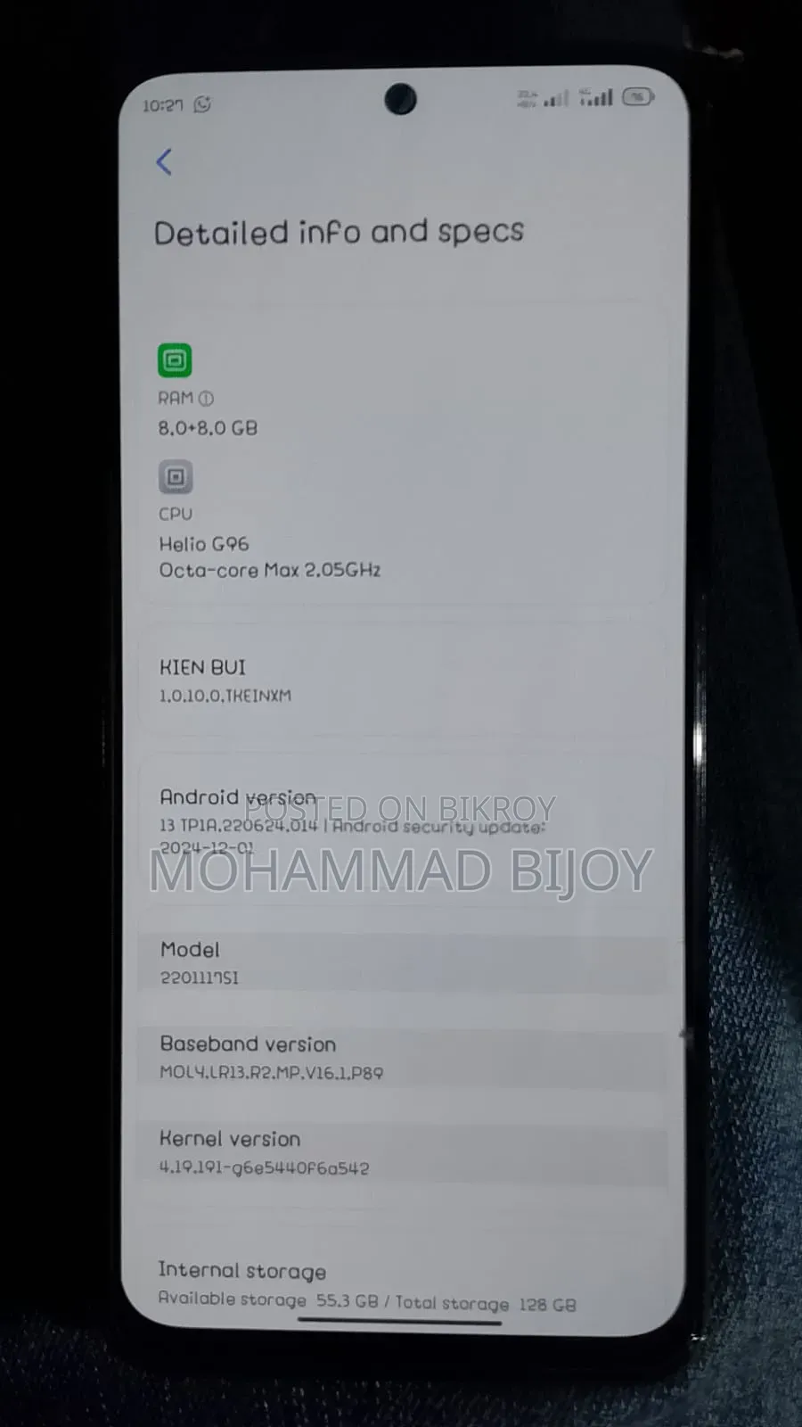 Xiaomi Redmi Note 11S 128 GB Gray