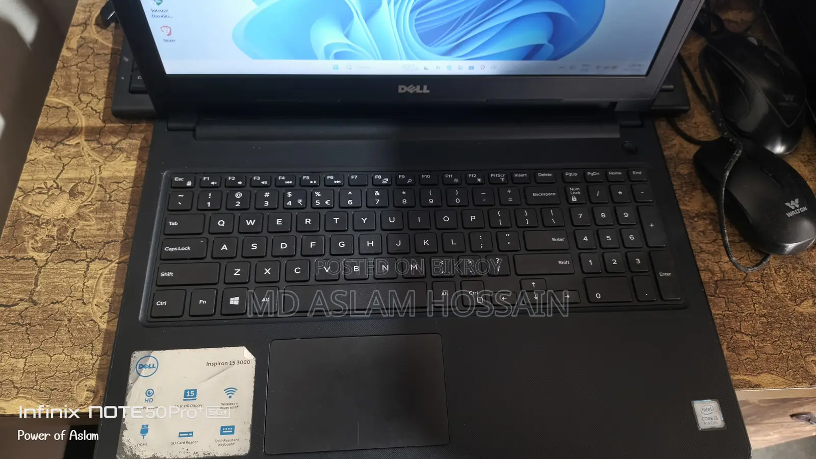 Laptop Dell Inspiron 15 3000 8GB Intel Core I3 SSD 256GB