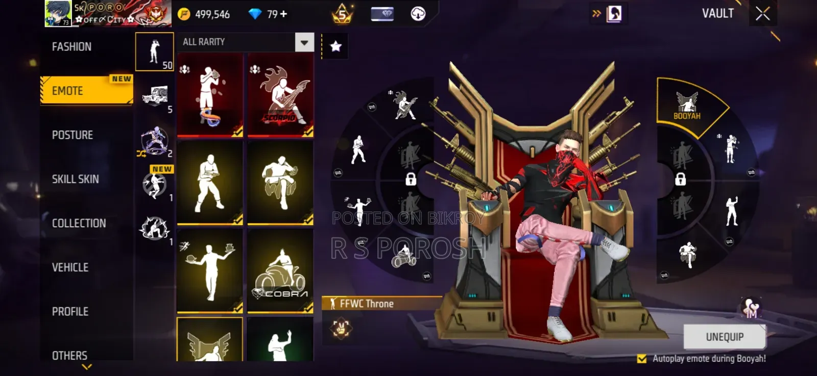 Free Fire ID for sale