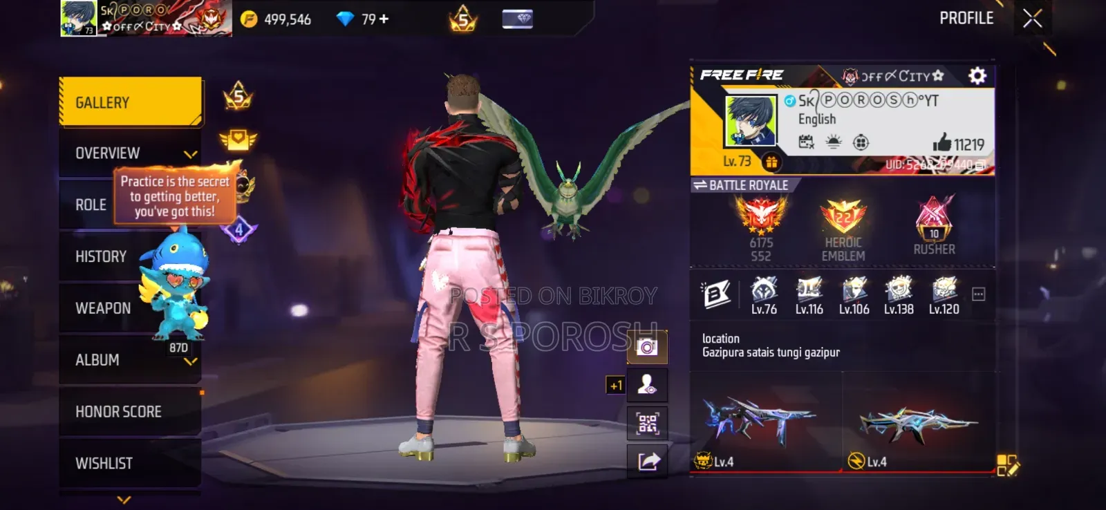 Free Fire ID for sale