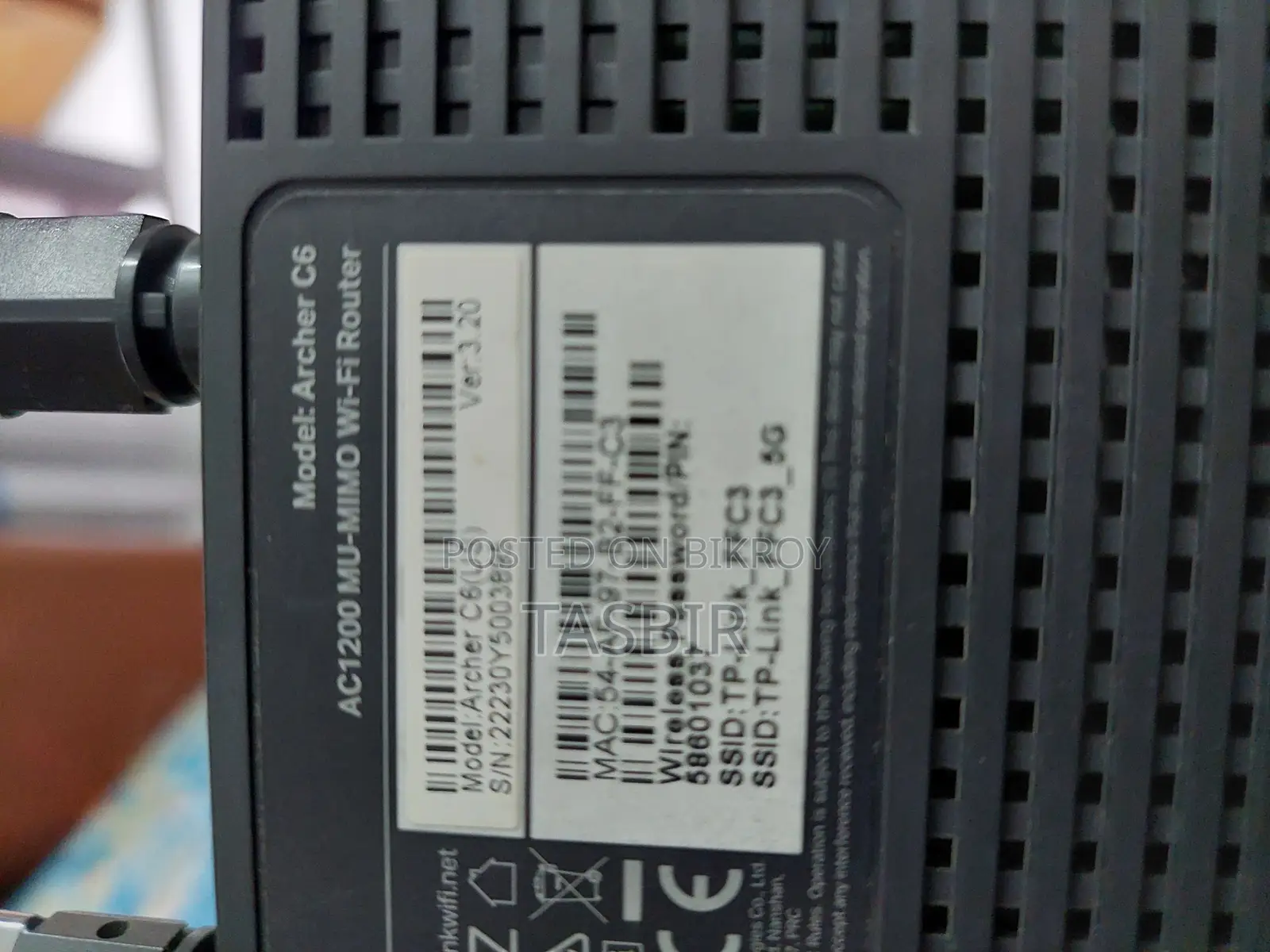 Used Tplink Router Archar C6 V3.2