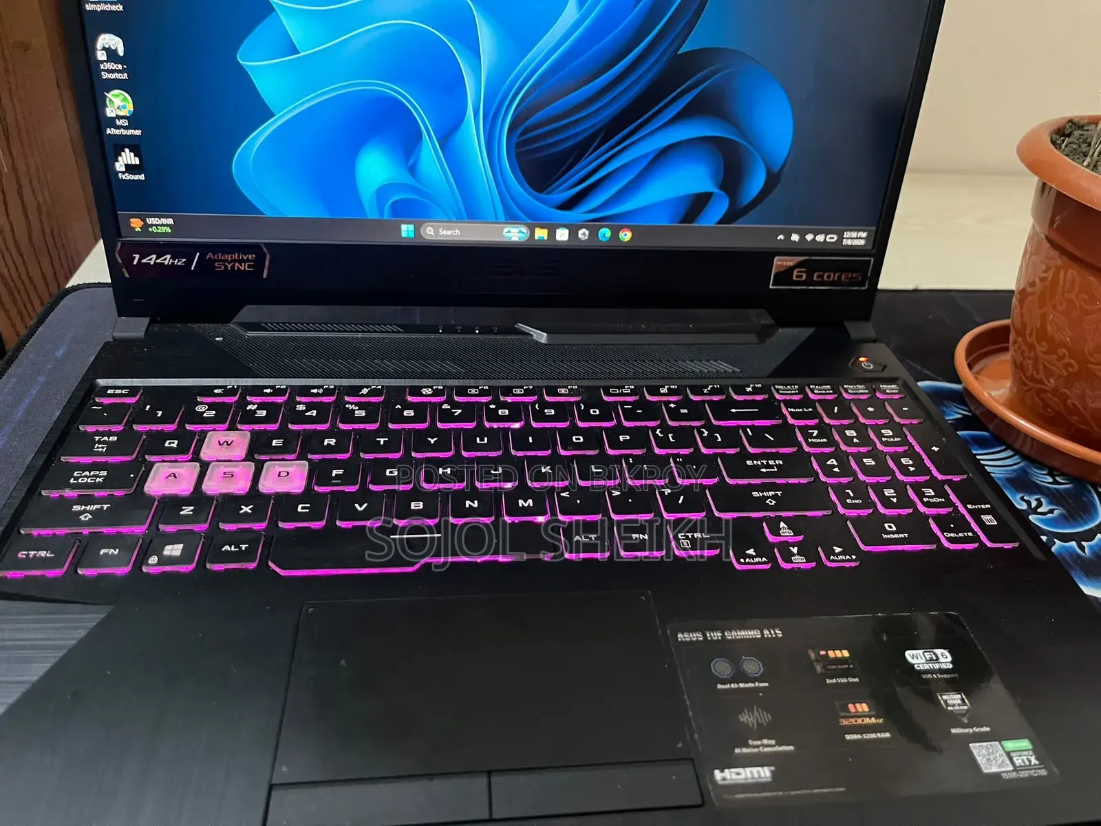 Laptop ASUS Tuf Gaming A15 16gb Amd Ryzen 5 SSD 256gb