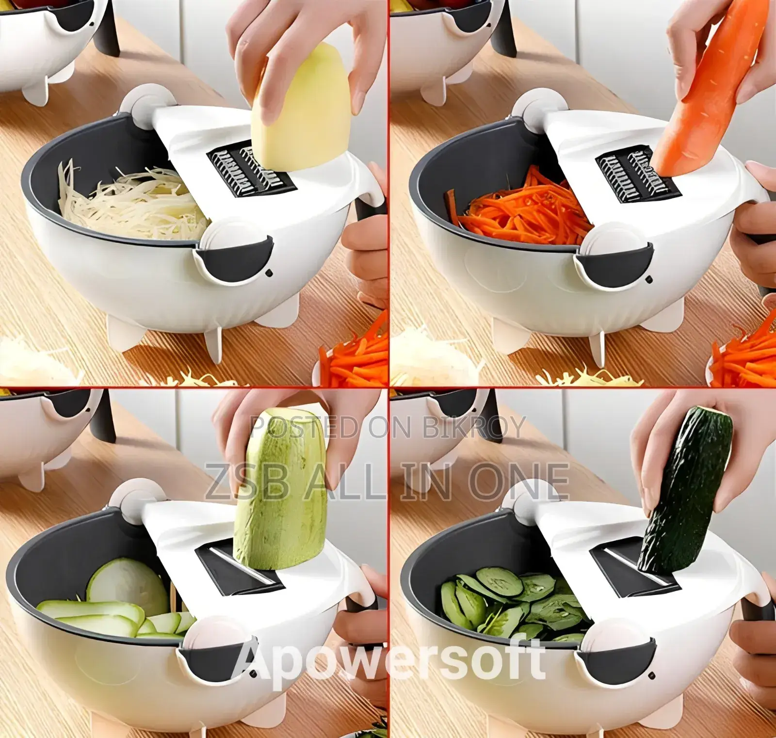 Hand Held Spiralizer 9 in 1