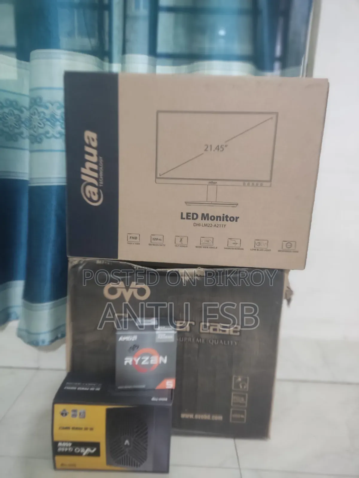 Desktop Computer Msi 16gb Amd Ryzen 5 SSD 256gb