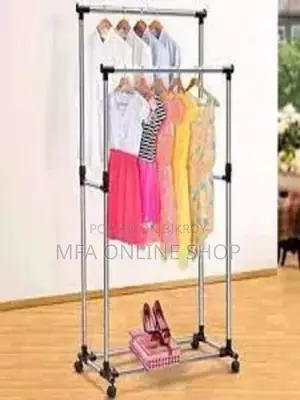 Double Pole Clothes Rack