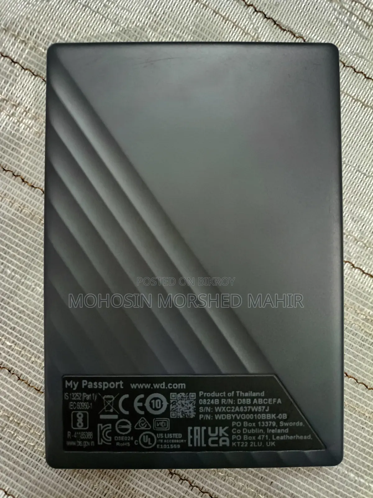 Western Digital My Passport 1TB Portable HDD (Black)