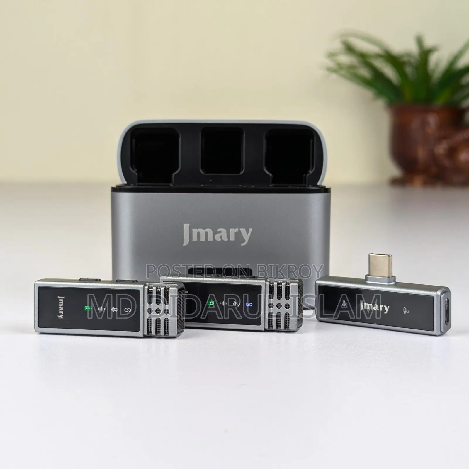 Jmary MW-15 | মোবাইলের জন্য ২.৪জি ওয়্যারলেস মাইক্রোফোন টাইপ-সি
