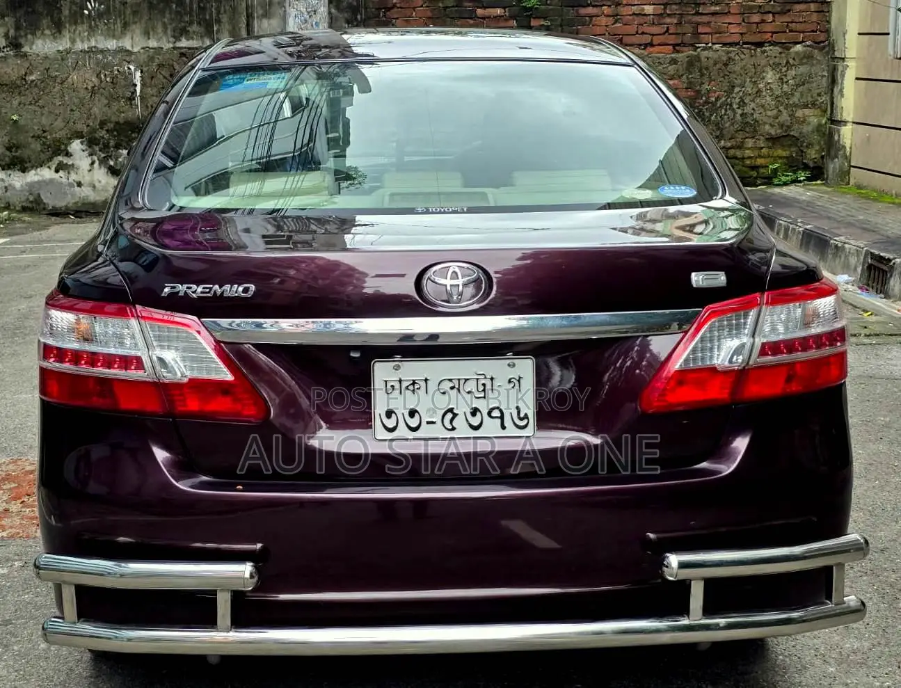 Toyota Premio 1.5 Front Wheel Drive 2010 Maroon