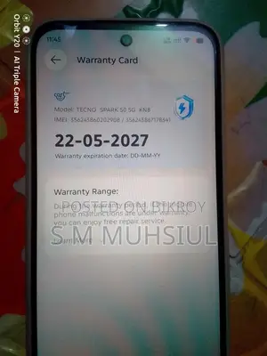 New Tecno Spark 50 128 GB Rose Gold