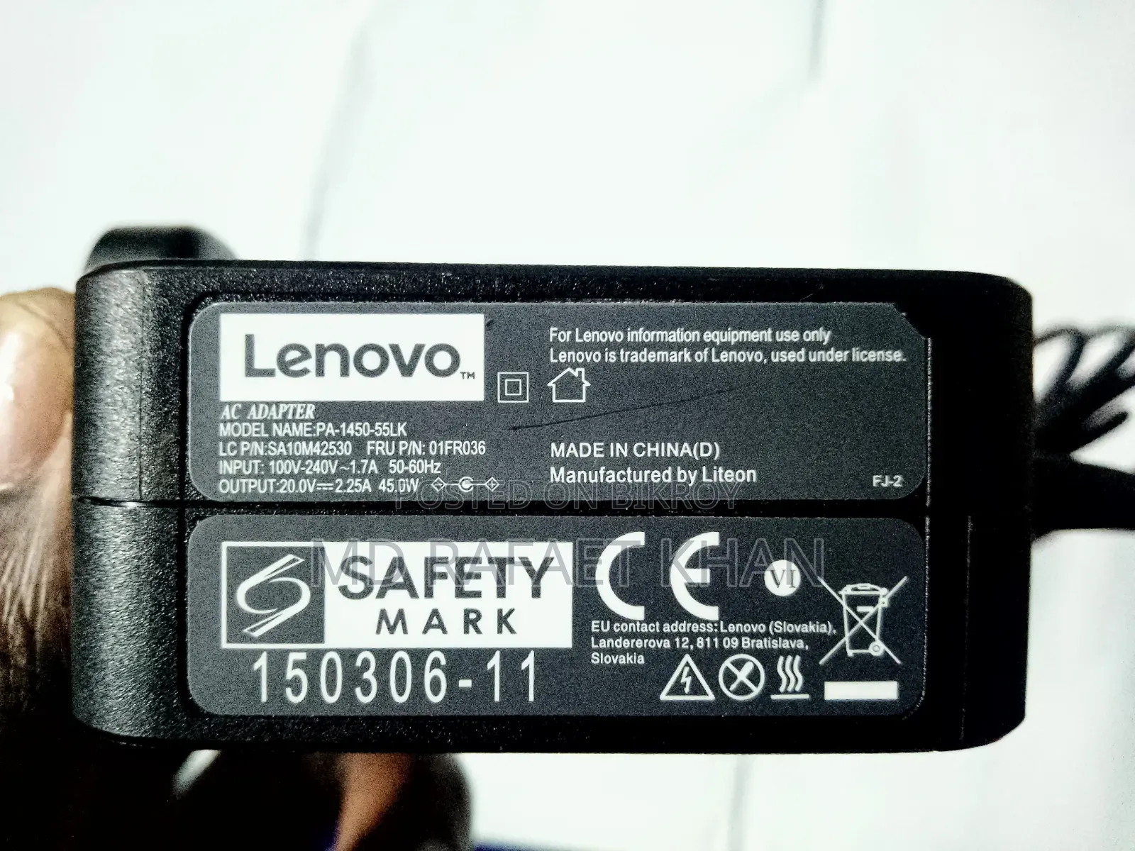 Lanevo Laptop Charger (Original)