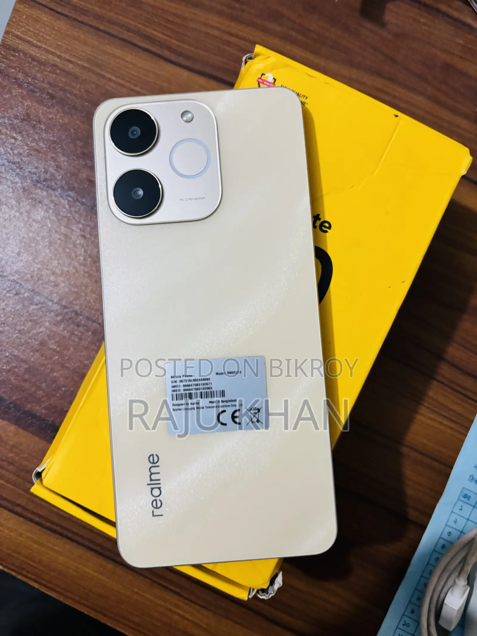 Realme Note 70T 128 GB Gold