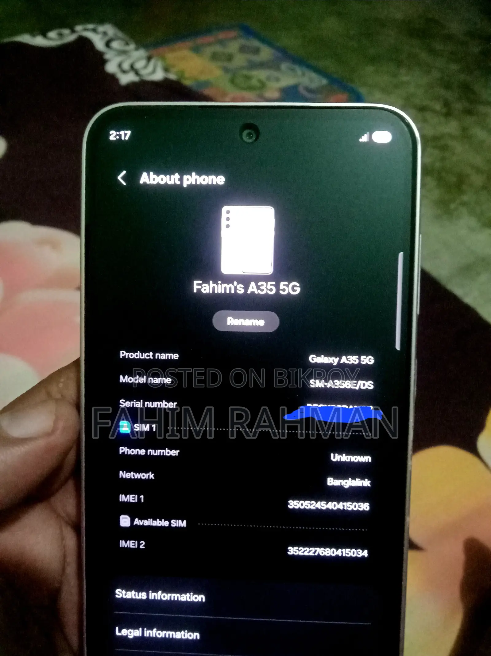 Samsung Galaxy A35 128 GB Purple