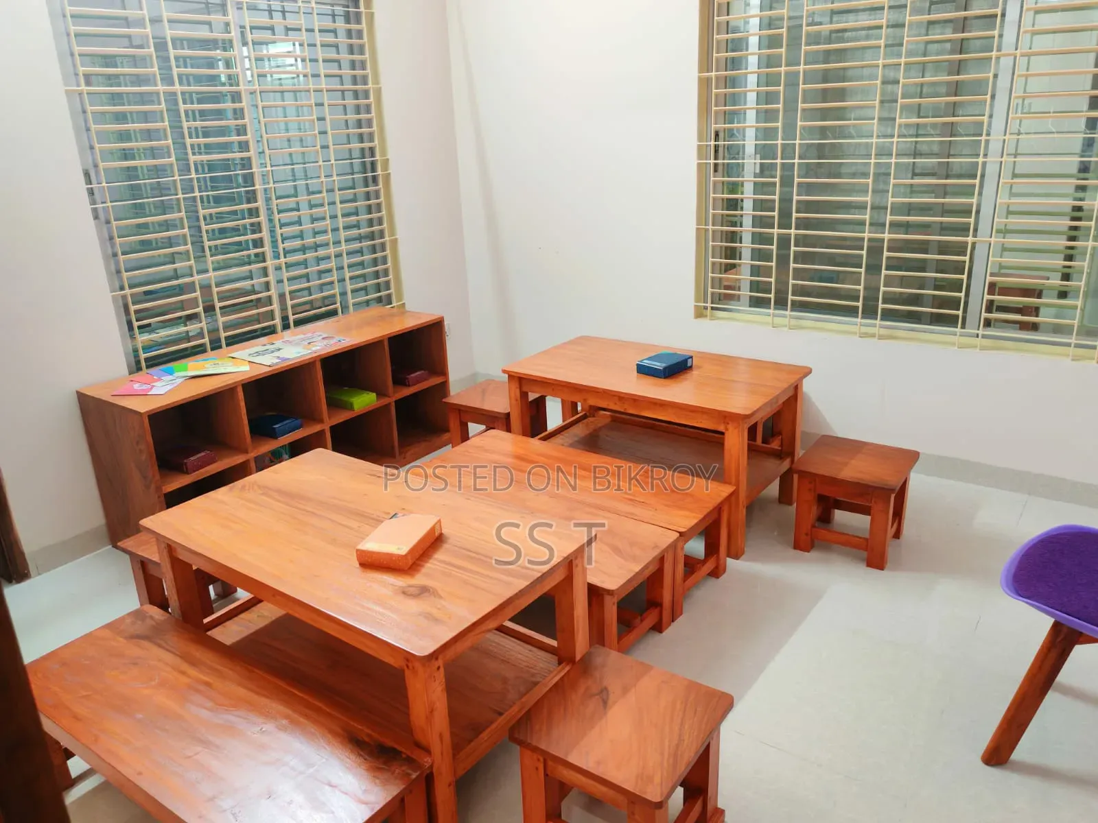 Sale of new wooden school furniture