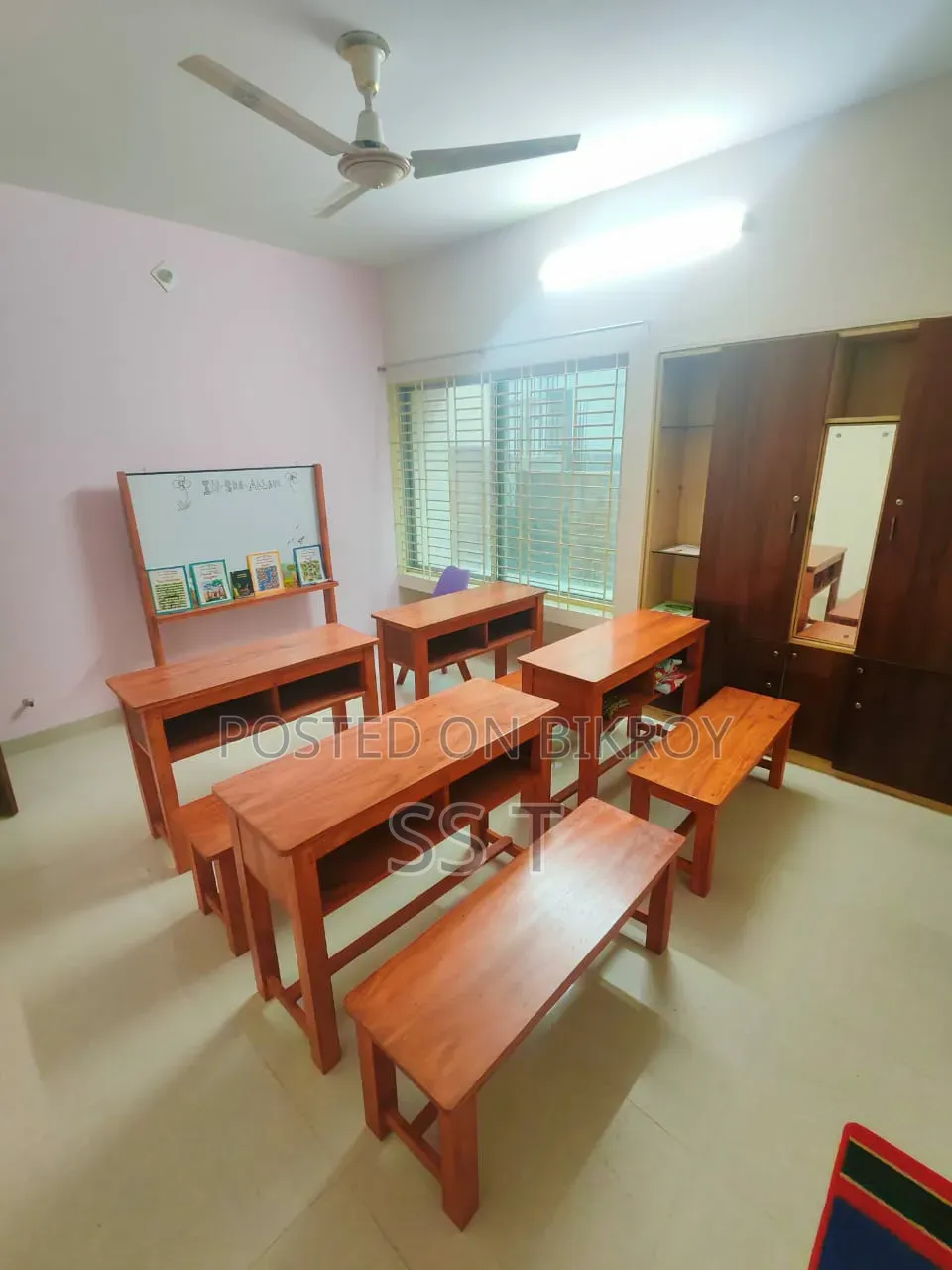 Sale of new wooden school furniture