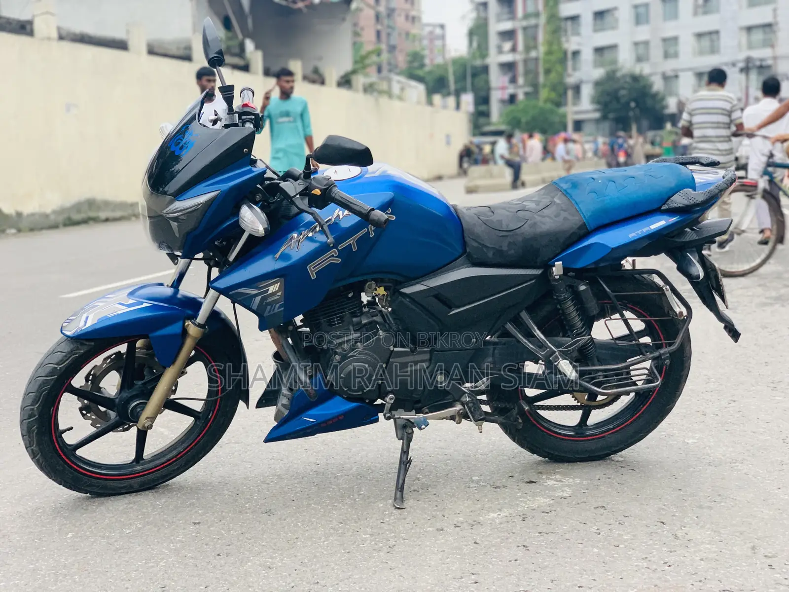 নতুন TVS Apache 180 RTR 2018 Blue
