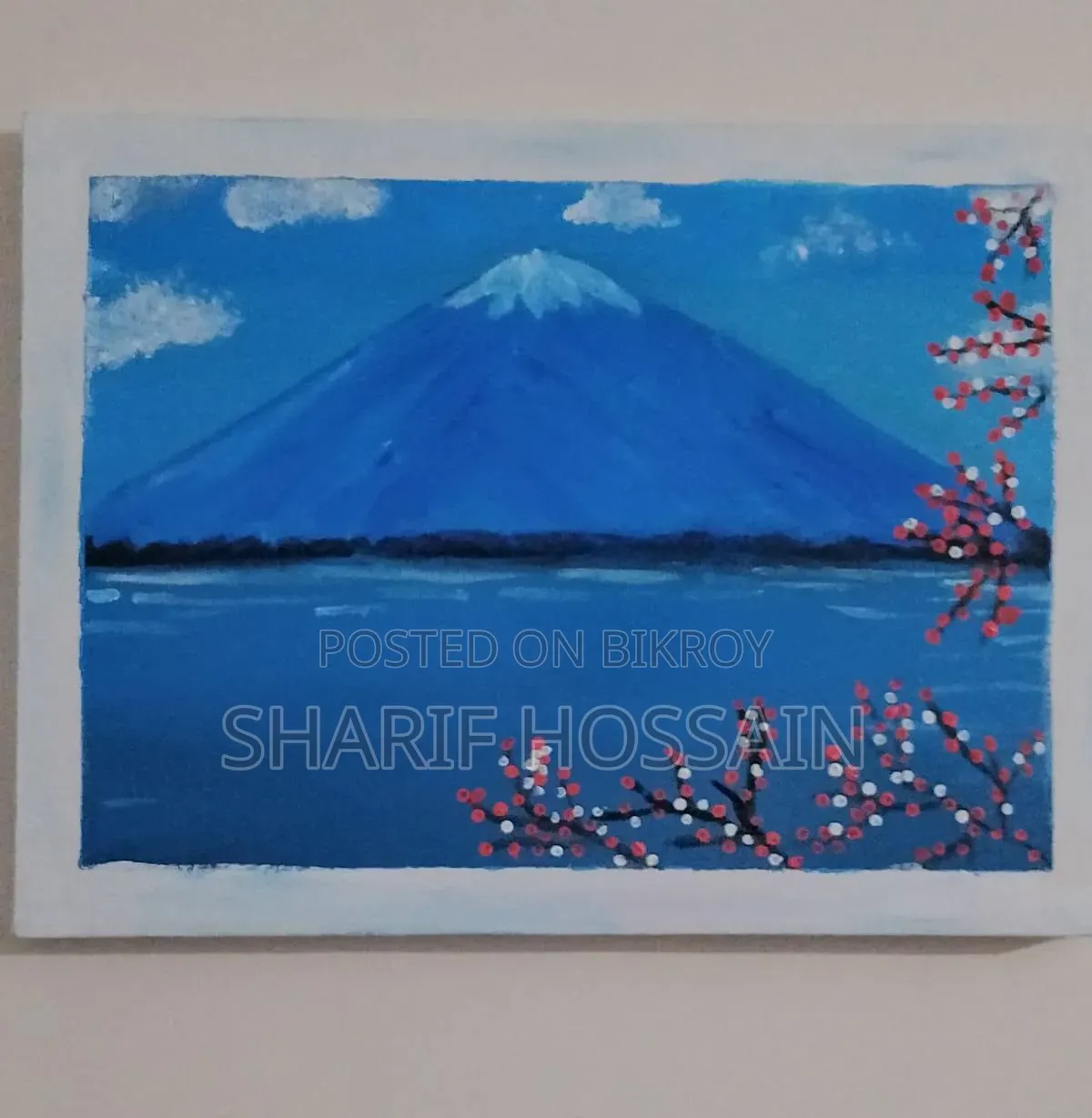 Beautiful hand-painted canvas painting for sale