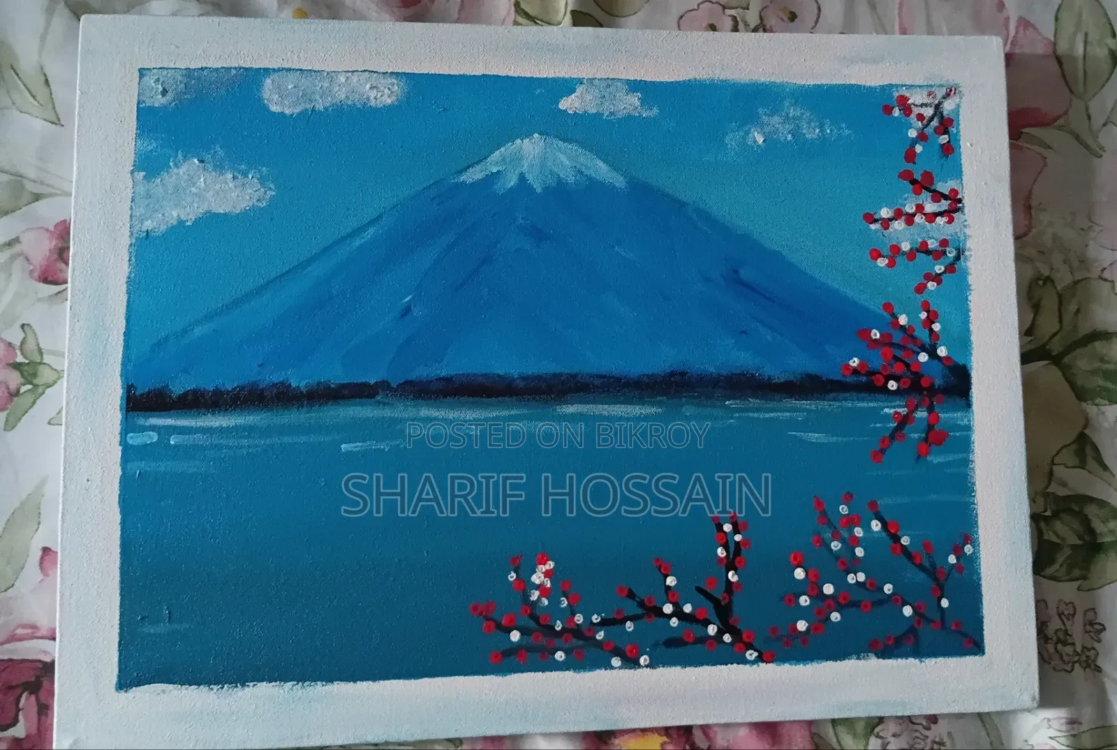 Beautiful hand-painted canvas painting for sale