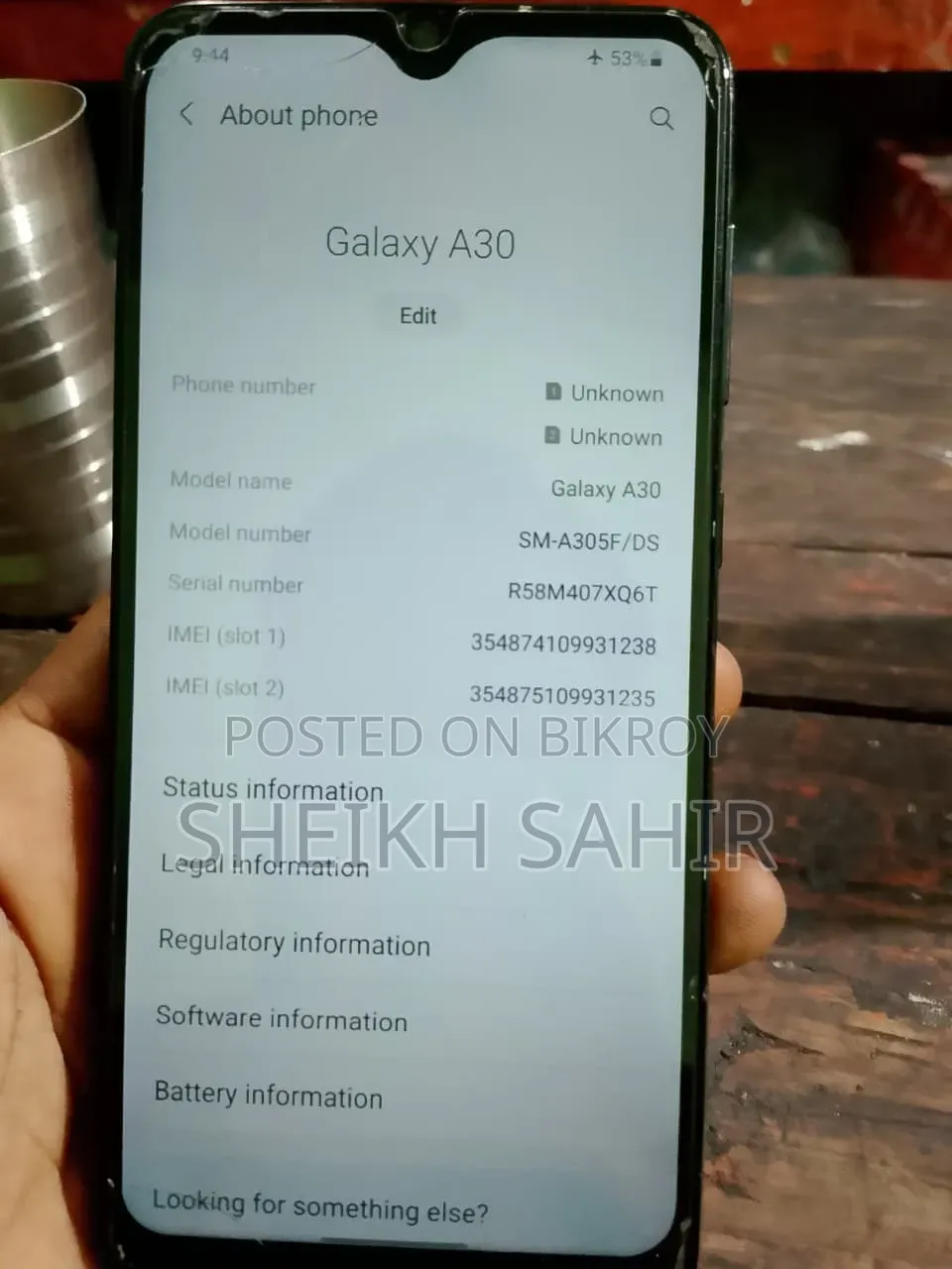 Samsung Galaxy A30 64 GB Black
