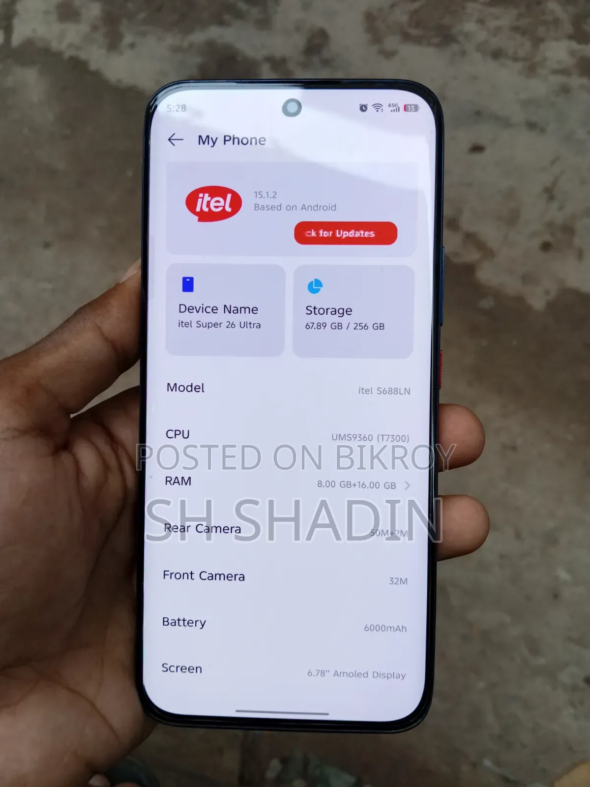 Itel Super 26 Ultra 256 GB