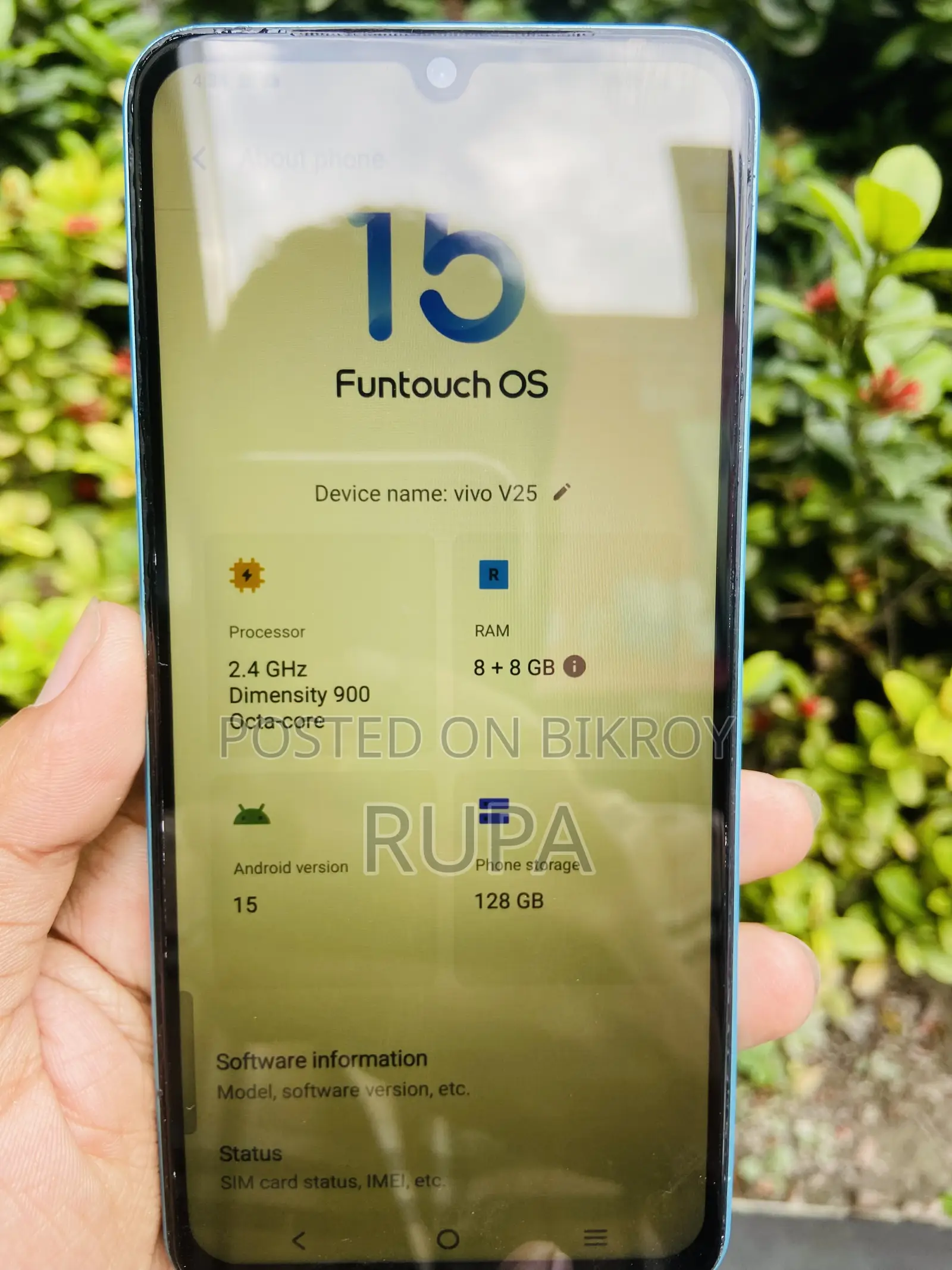 Vivo V25 128 GB Blue