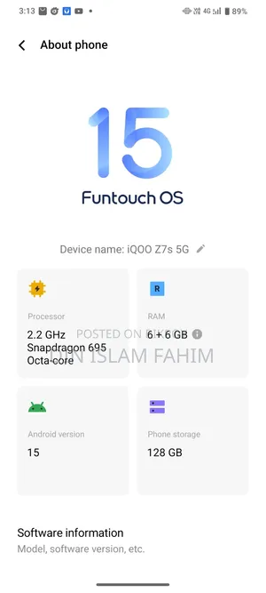 iQOO Z7 5G 128 GB Silver
