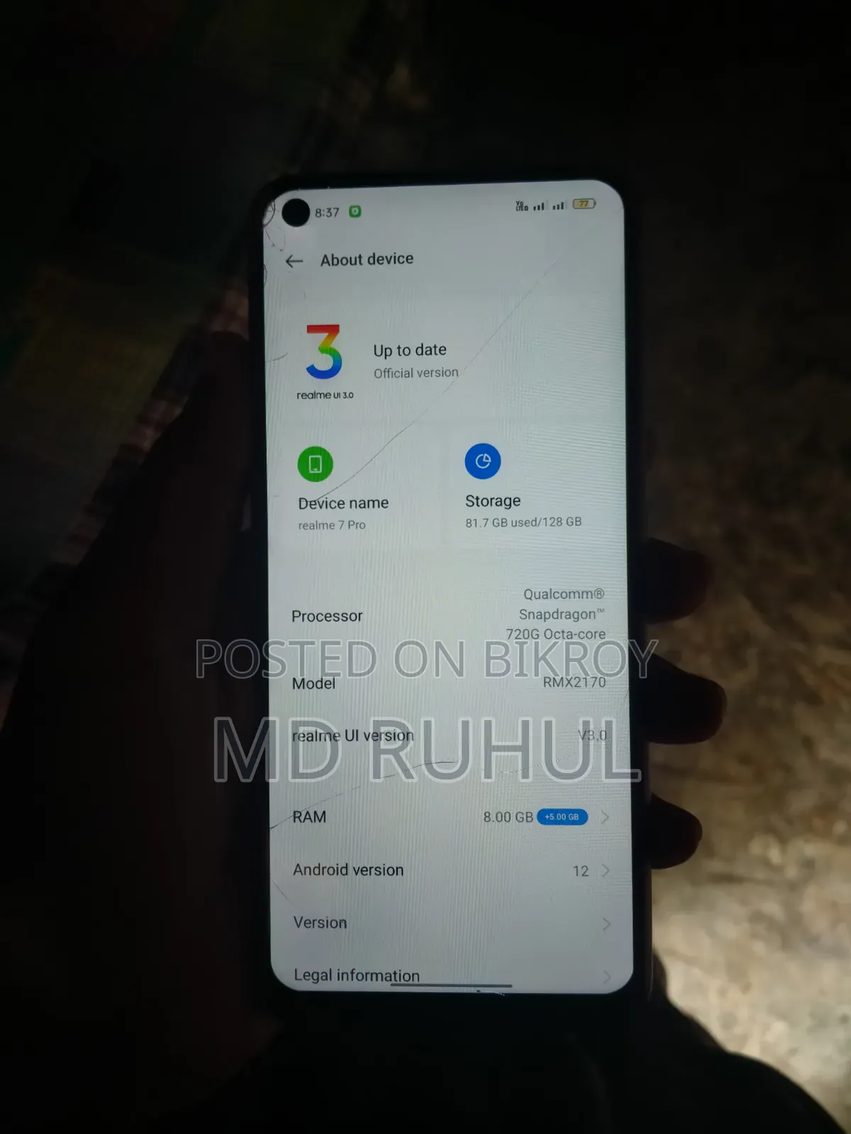 Realme 7 Pro 128 GB Blue