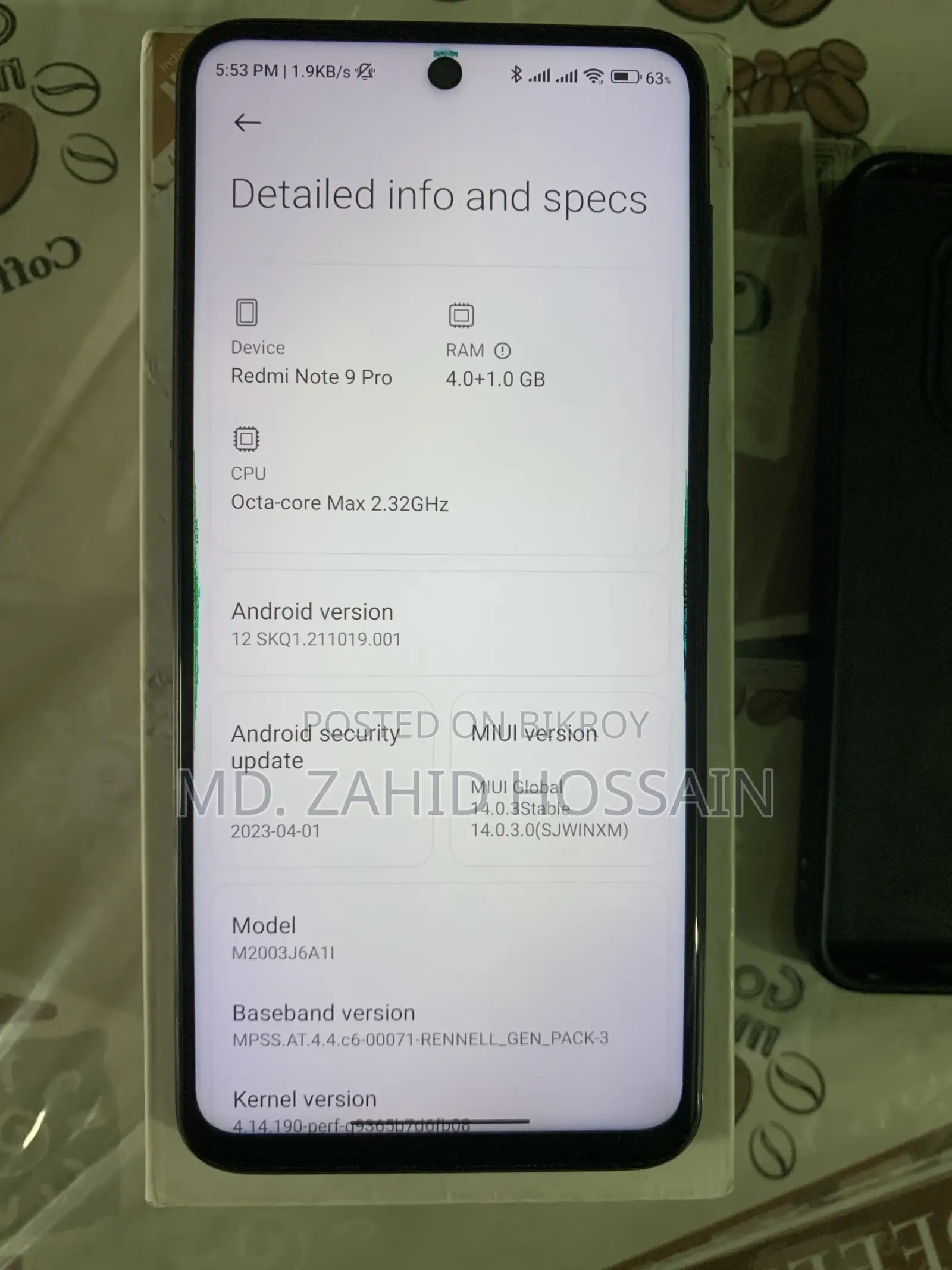 Xiaomi Redmi Note 9 Pro 64 GB Blue