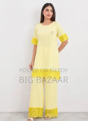 লেডিস লং টি-শার্ট এবং প্যান্ট সেট