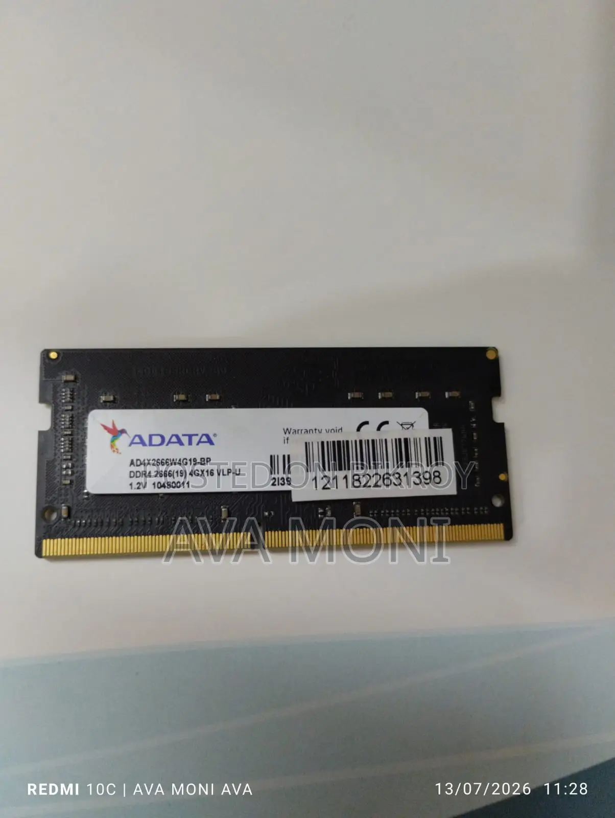ADATA 4GB DDR4 2666MHz Laptop RAM for Sale