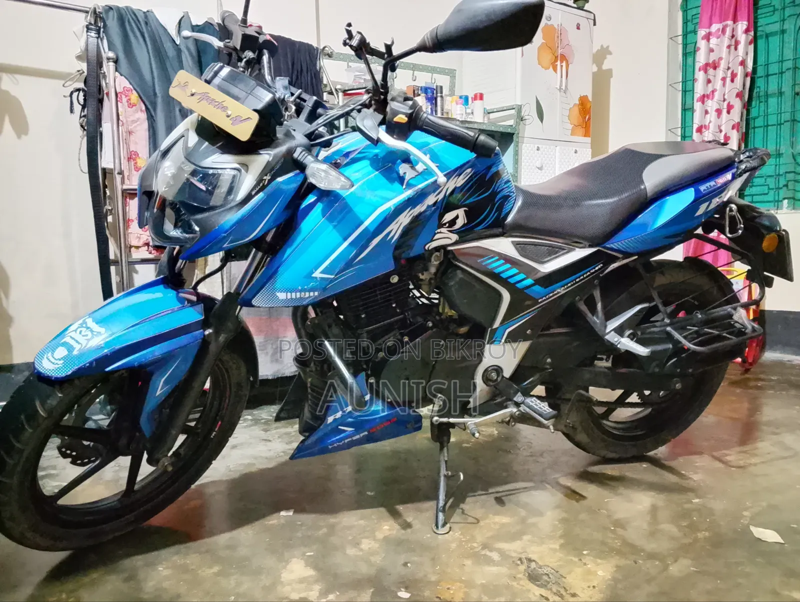 টিভিএস অ্যাপাচি আরটিআর ১৬০ ৪ভি ২০২২ ব্লু