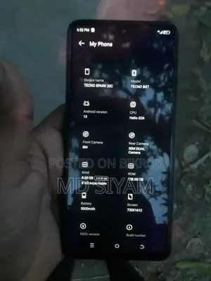 Tecno Spark 20C 128 GB Gray