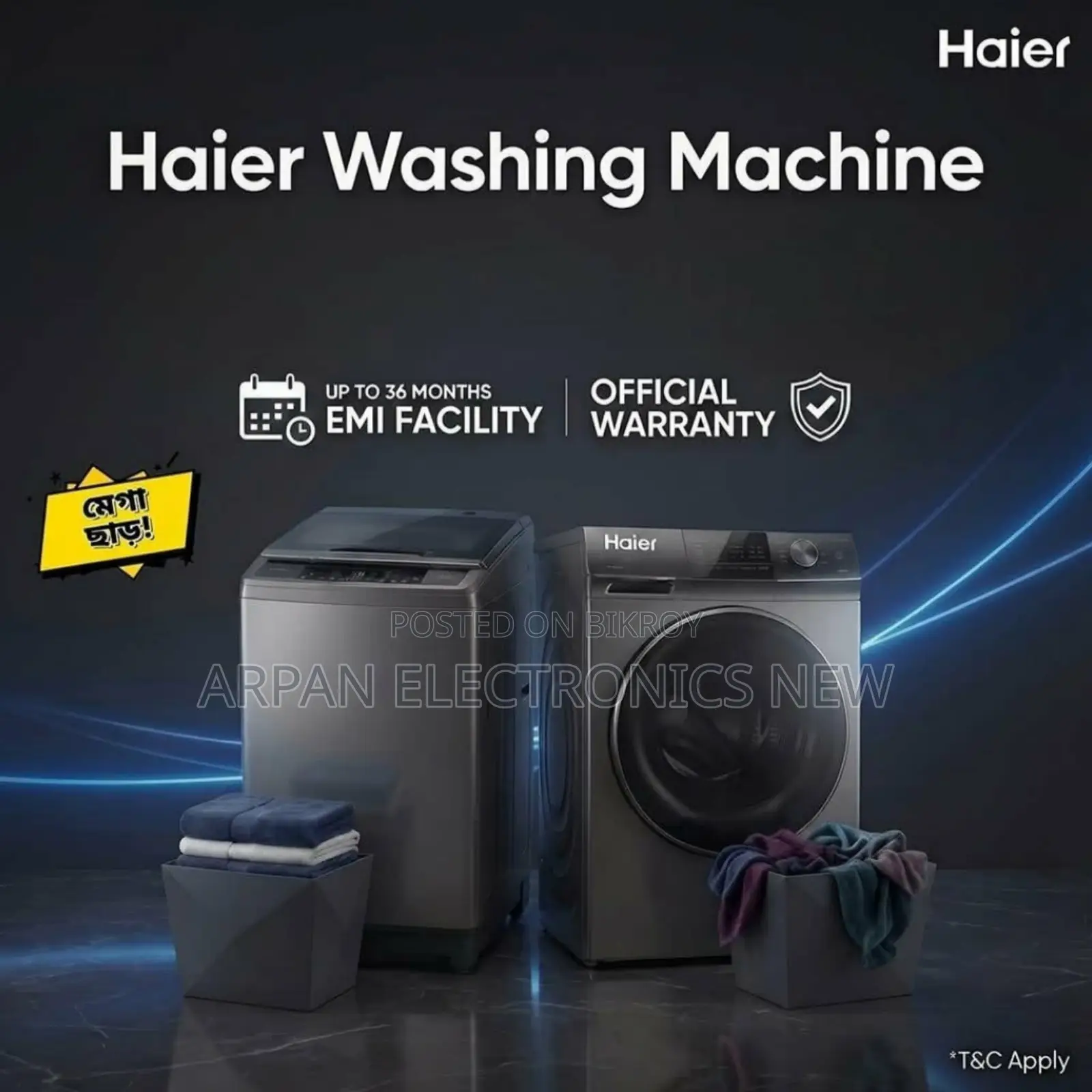 100% Authentic Haier 9 KG Top Loading Washing Machine