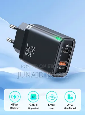 QWC QOOVI 45w Gan Charge Adaptor
