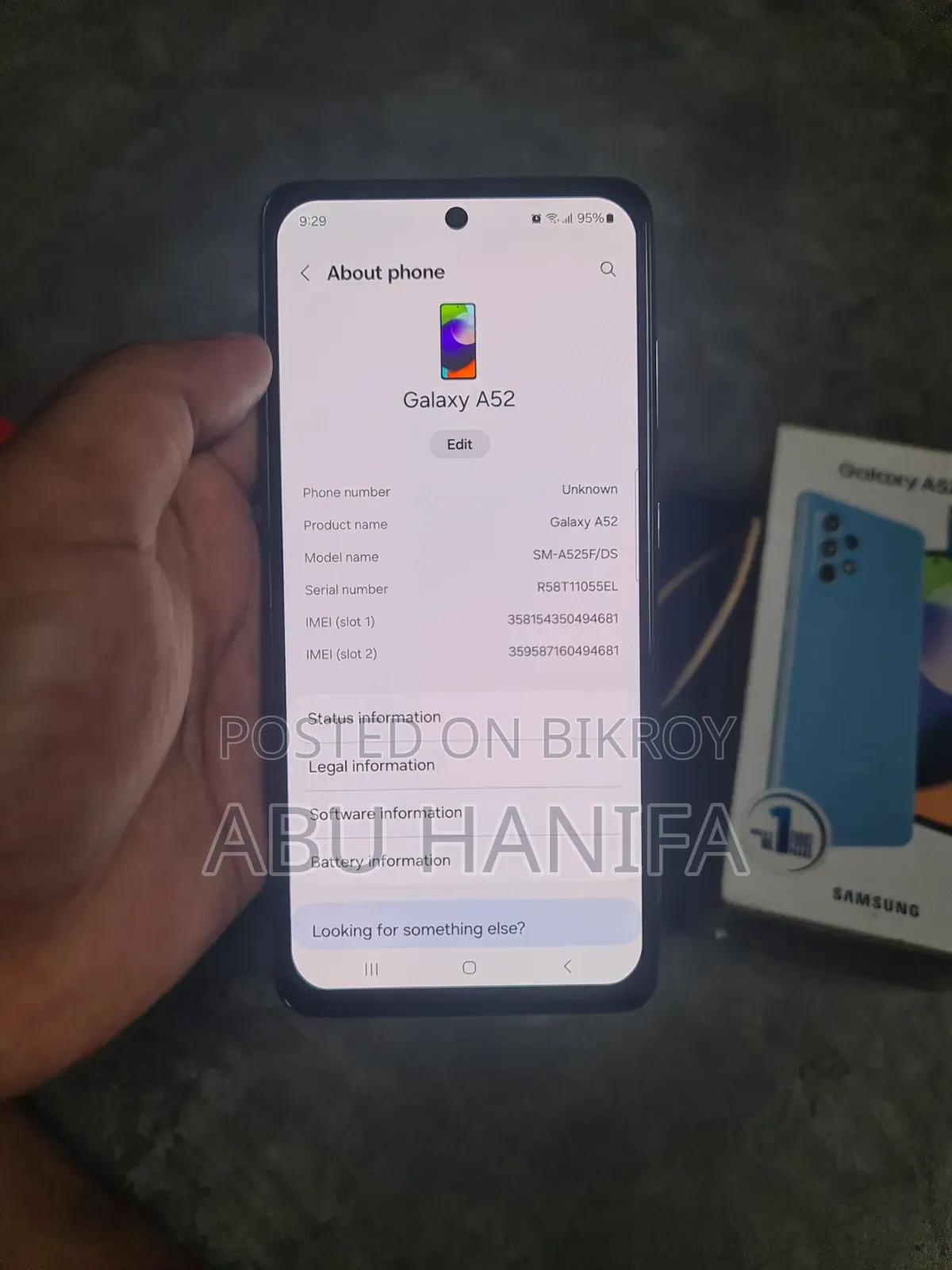 Samsung Galaxy A52 128 GB Black