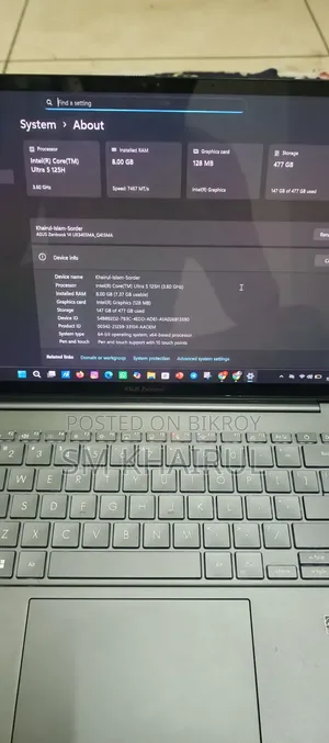 ল্যাপটপ ASUS ZenBook UX303UA 8GB Intel Core Ultra 5 SSD 512GB