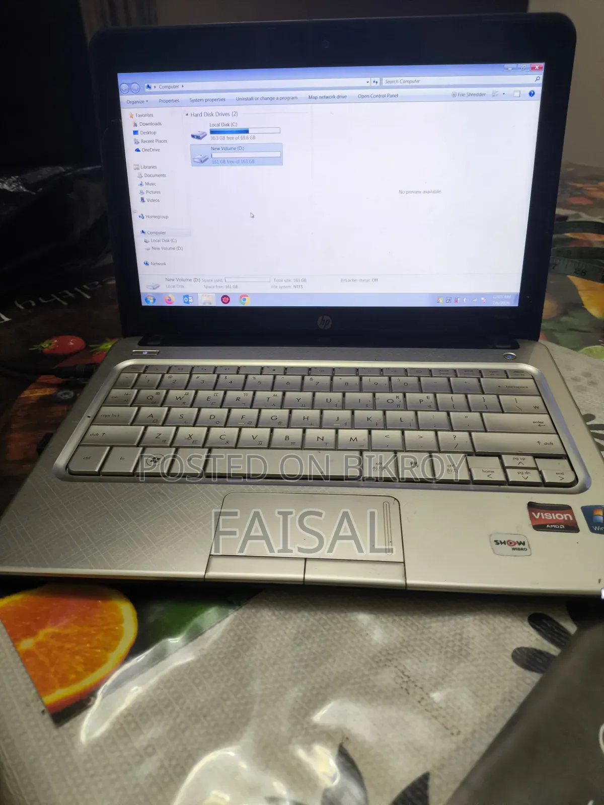 Laptop HP Pavilion Dm1 2gb Amd A6 HDD 256gb