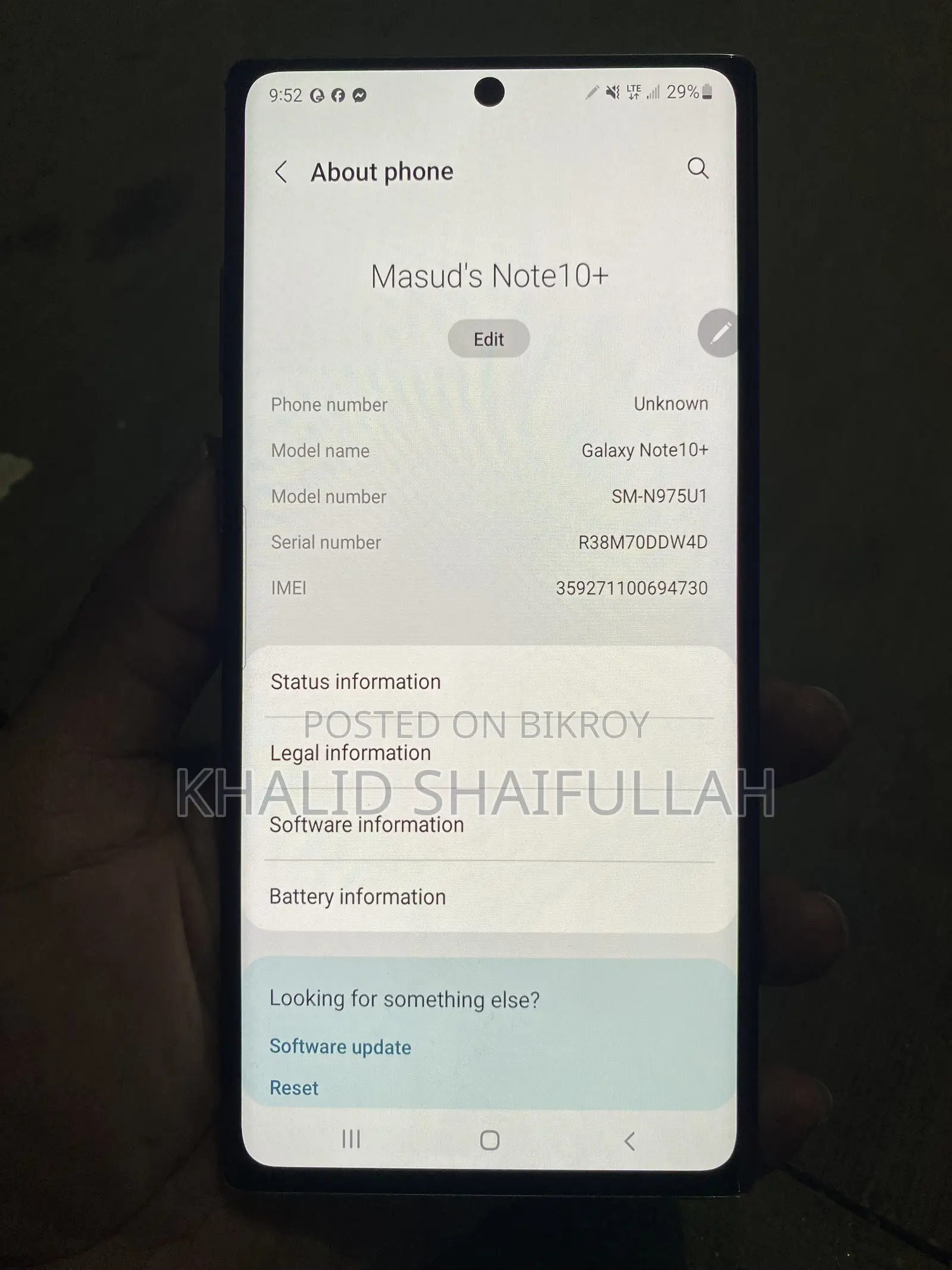 Samsung Galaxy Note 10 Plus 256 GB