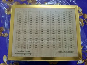 One lakh taka savings box with a marker included