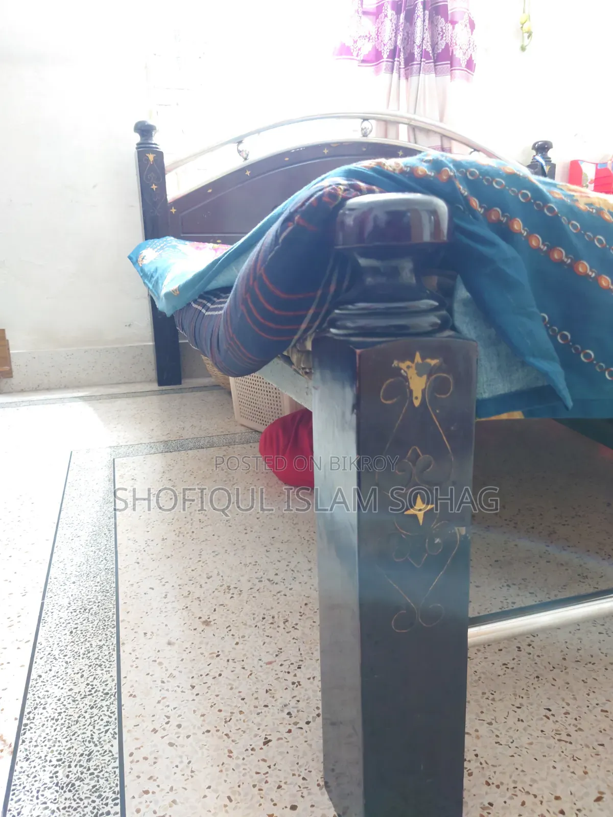 ডাবল স্টিল বেড/খাট বিক্রয় – মজবুত ও ভালো কন্ডিশন