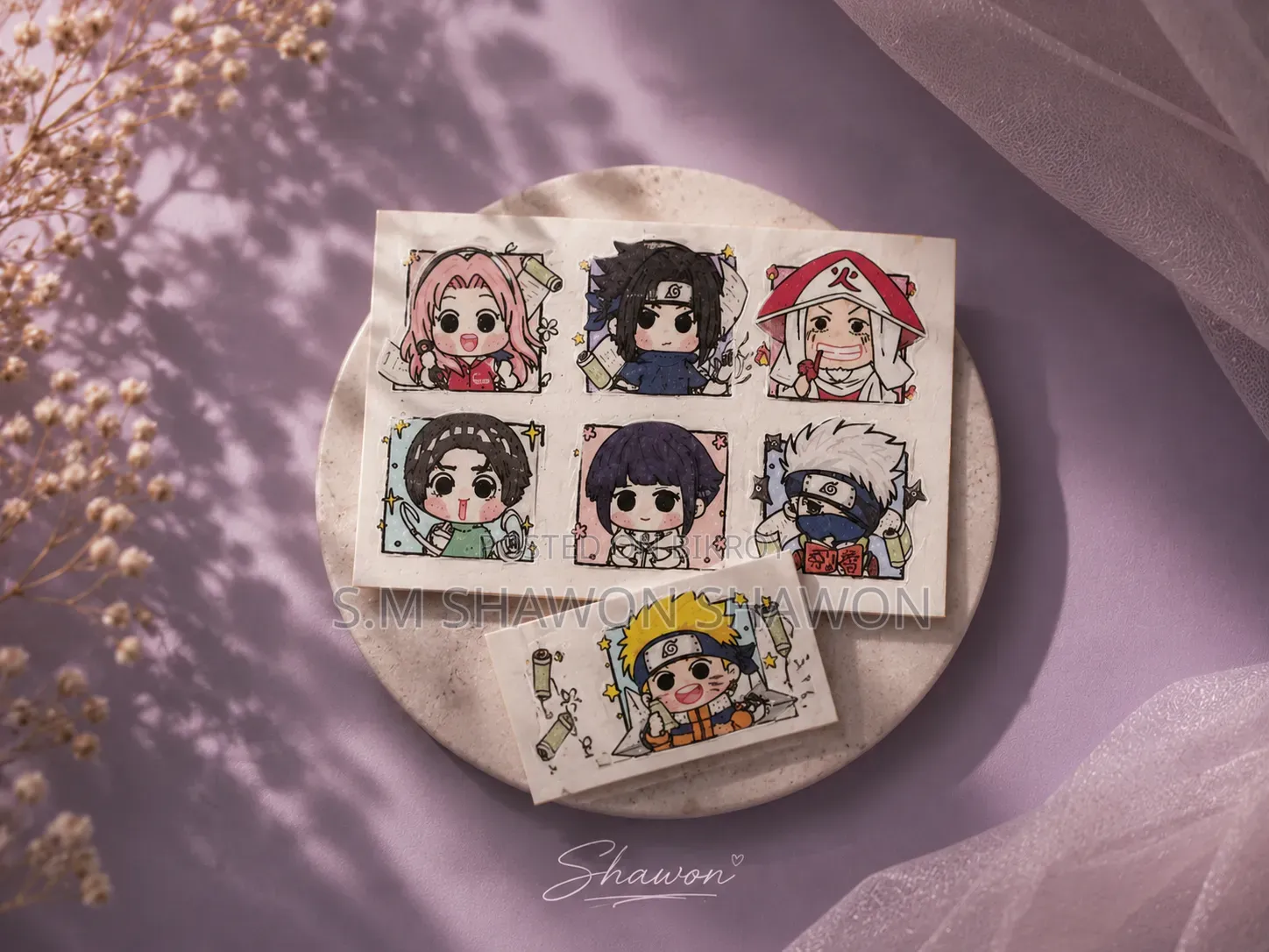Mini Anime Premium Sticker (Naruto Edition)