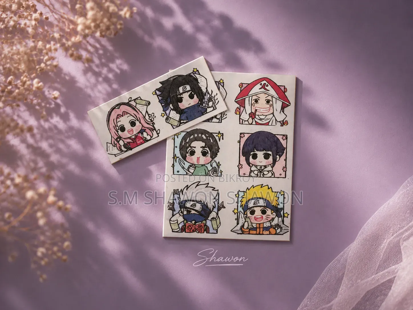 Mini Anime Premium Sticker (Naruto Edition)