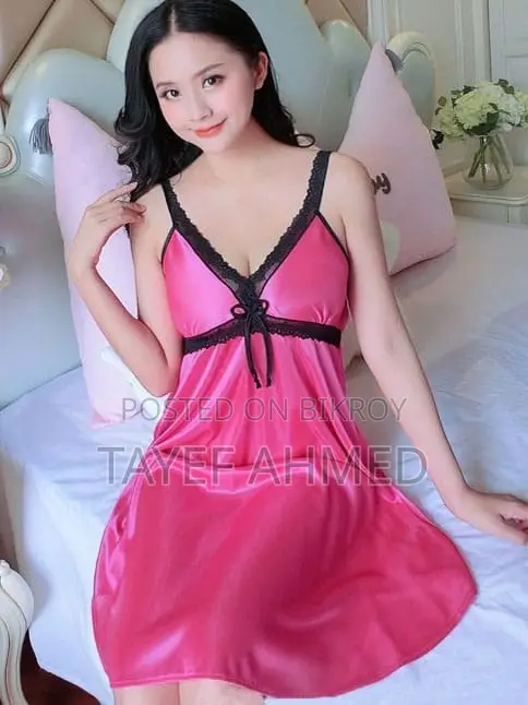 Premium Silk Satin Night Dress