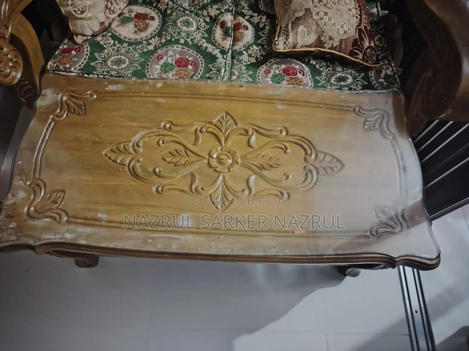 Custom-made Teak Wood Sofa