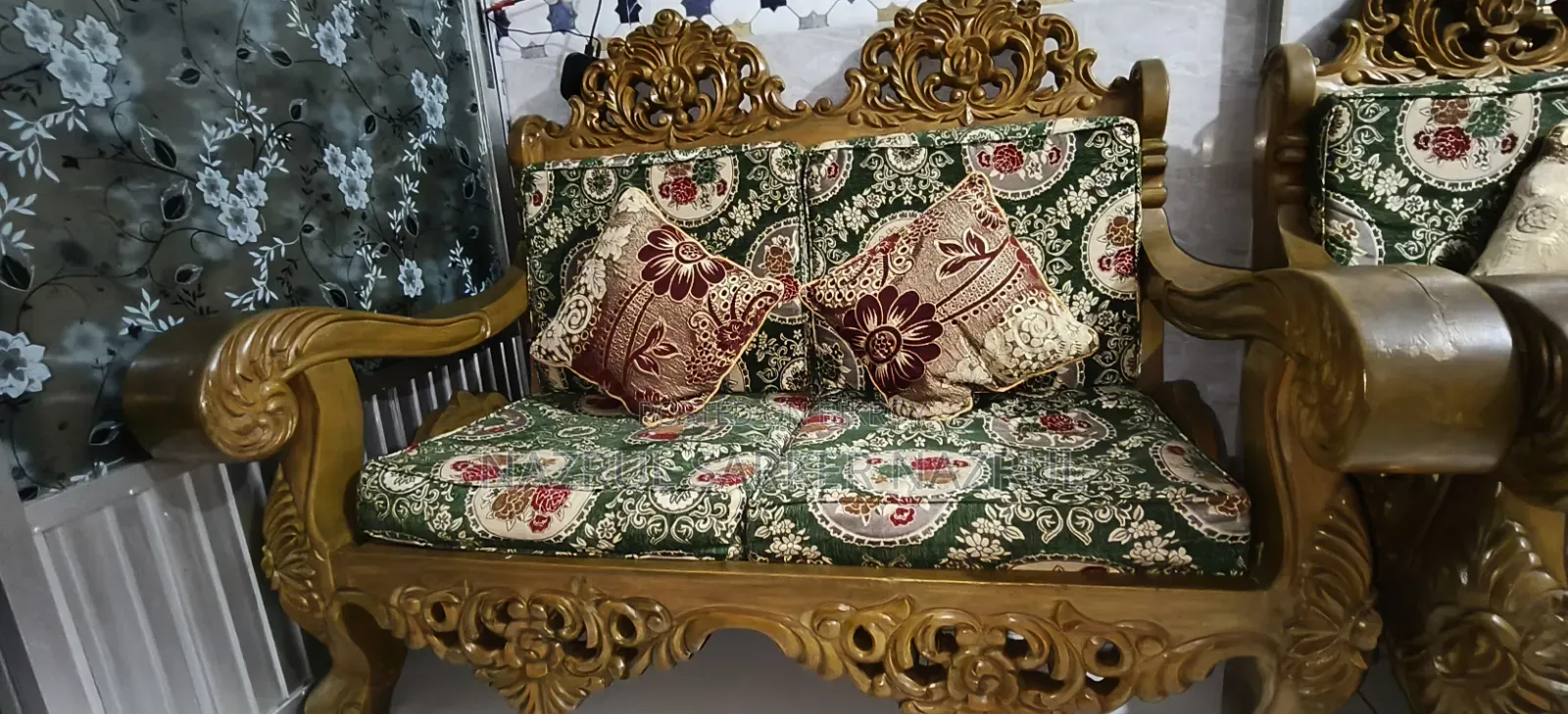 Custom-made Teak Wood Sofa