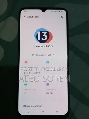 Vivo V20 128 GB Blue