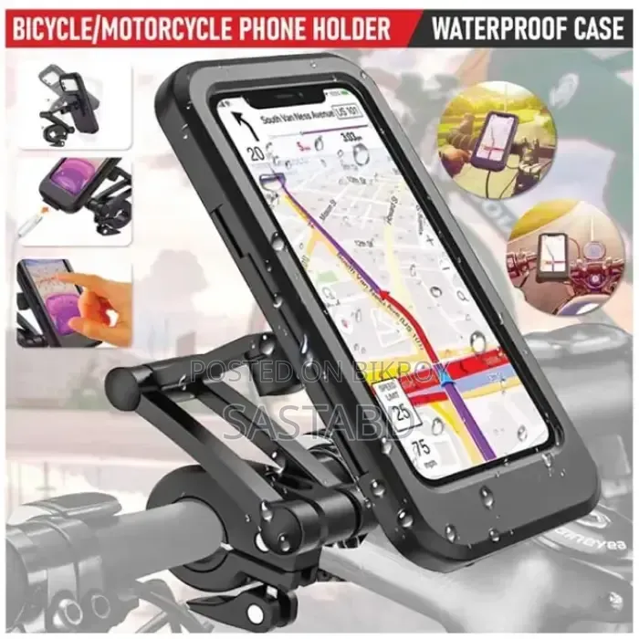 360° Rotation Waterproof Phone Holder Case for Bike Motorcycle